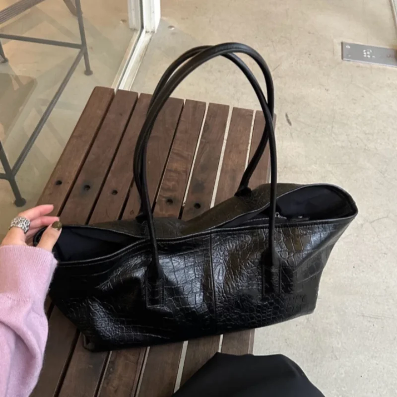 레트로 크로커다일 엠보싱 핸드백, 패셔너블하고 고급스러 - Luxury Bags Tote 리뷰 및 가격
